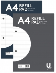 A4 Refill Note Pad Feint Ruled & Margin A4 Refill Note Pad Feint Ruled & Margin